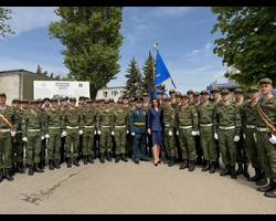 Ректор ЮФУ И.К. Шевченко приняла участие в межвузовском военно-патриотическом празднике 